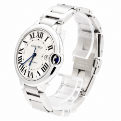 Cartier Ballon Bleu De 42MM W69012Z4 White Dial Watch